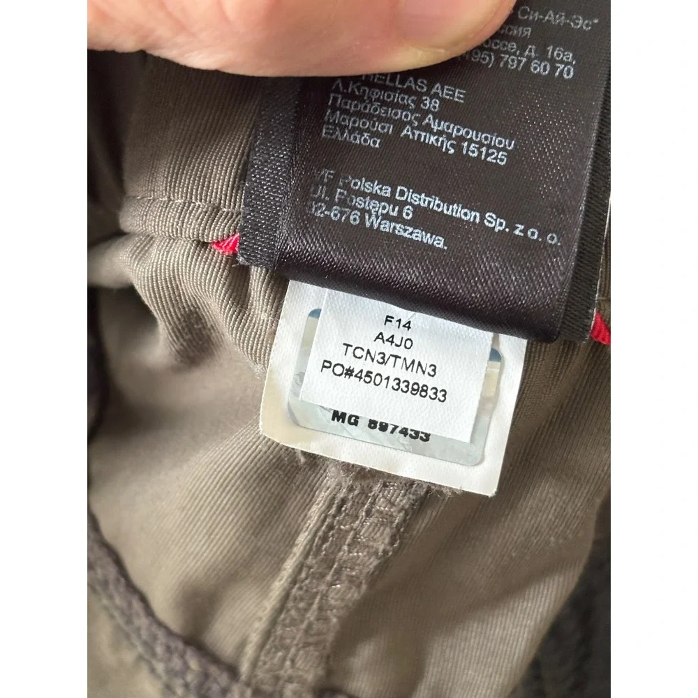 The North Face Mens Paramount Peak II Convertible Hiking Pants Brown Green XL